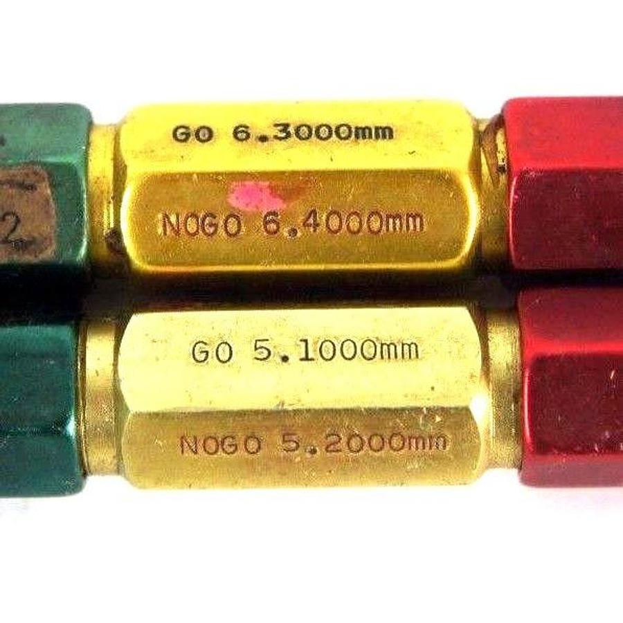 Used LOT OF 6 VAN KEUREN CO. PLUG GAGES