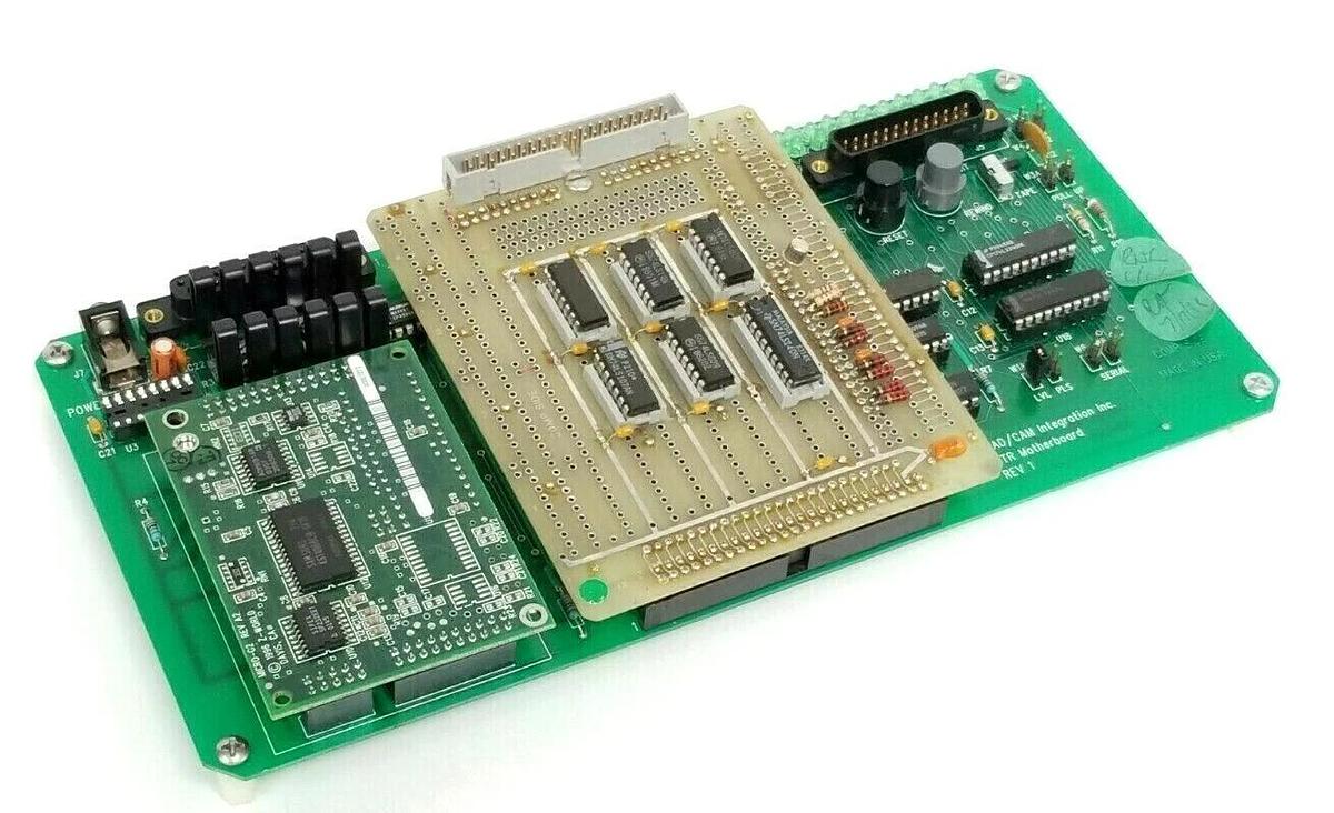 Used CAD / CAM INTEGRATION INC. BTR MOTHERBOARD W/ SLOSYN 125-1028 & Z-WORLD 175-0059