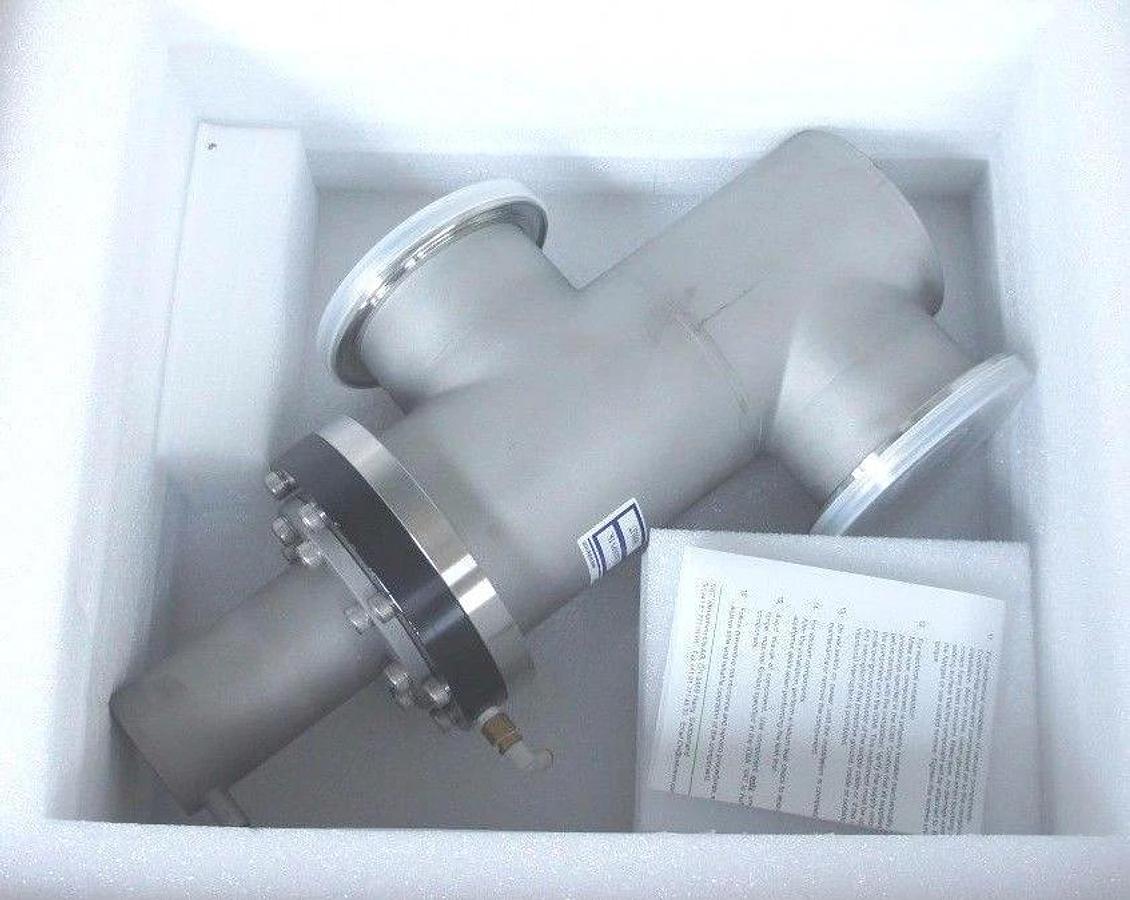 KURT J. LESKER SLO400PVIK INLINE VALVE ISO 100 BELLOWS SEALED 4" STAINLESS STEEL