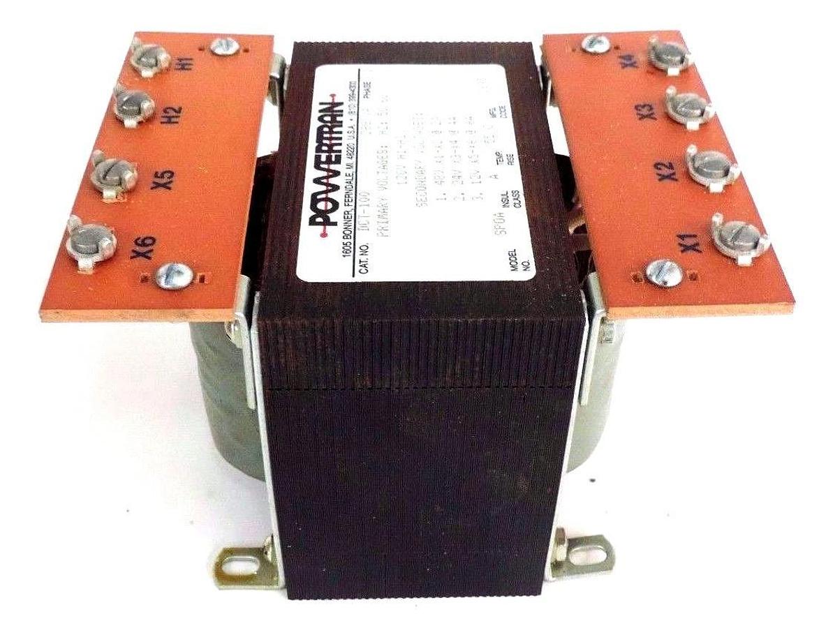 NIB POWERTRAN DCT-100 TRANSFORMER 288VA, PHASE 1, 50/60HZ, 120V H1-H2, DCT100