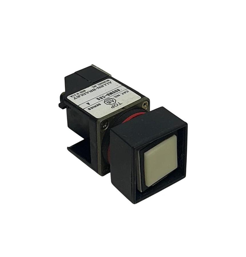 ALLEN BRADLEY 800MB-CB5A /A NON-ILLUMINATED PUSHBUTTON EXTENDED HEAD WHITE NSMP
