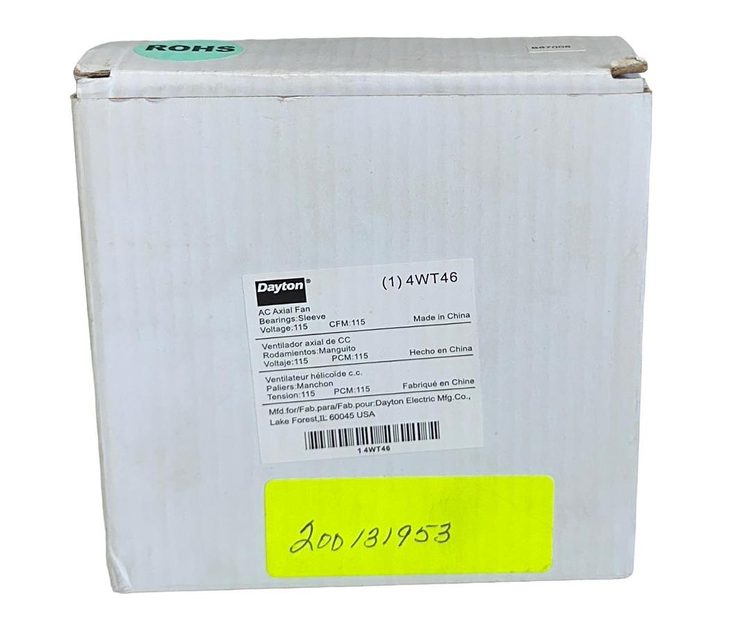 Used DAYTON 4WT46 AC AXIAL FAN 115VAC 115CFM NSMP