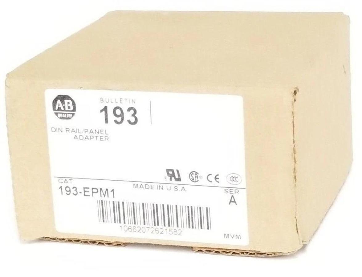 Used NIB ALLEN BRADLEY 193-EPM1 SER. A DIN RAIL / PANEL ADAPTER 193EPM1