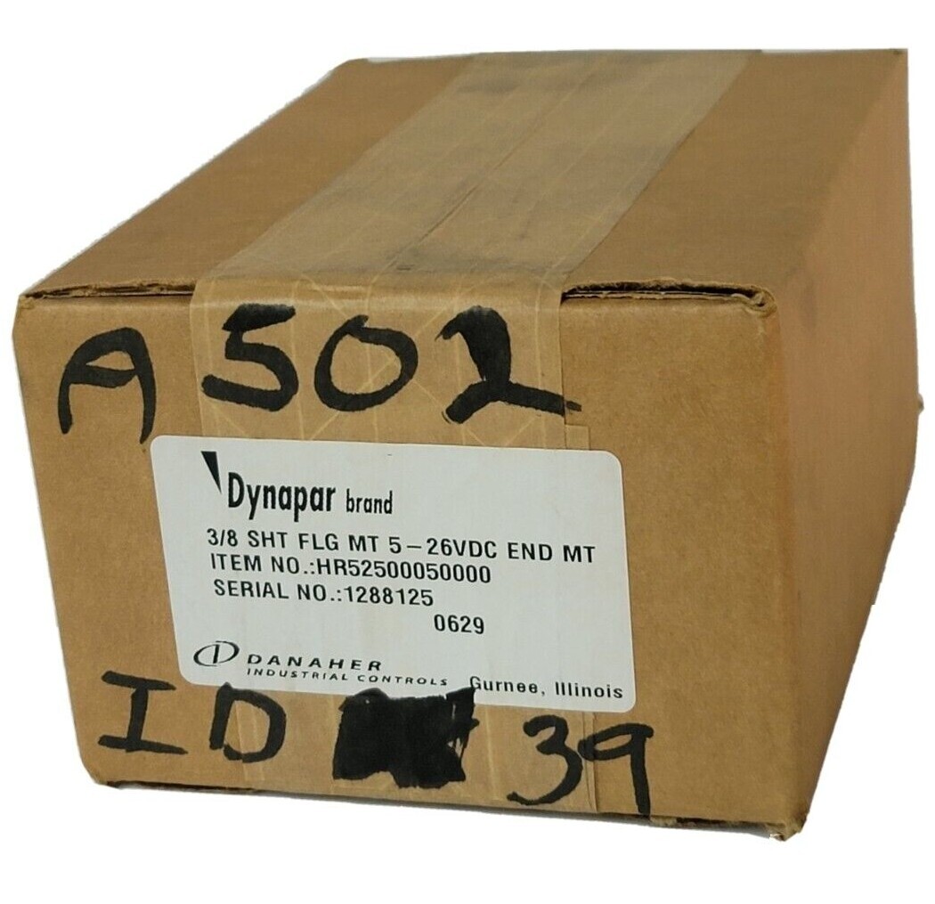 NIB DYNAPAR HR52500050000 ENCODER 3/8 SHT FLG MT 5-26VDC END MT