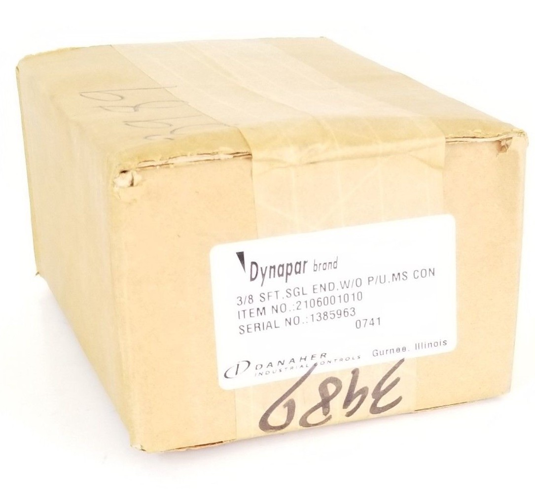 FACTORY SEALED DANAHER DYNAPAR 2106001010 ENCODER 3/8 SFT SGL END W/O P/U MS CON