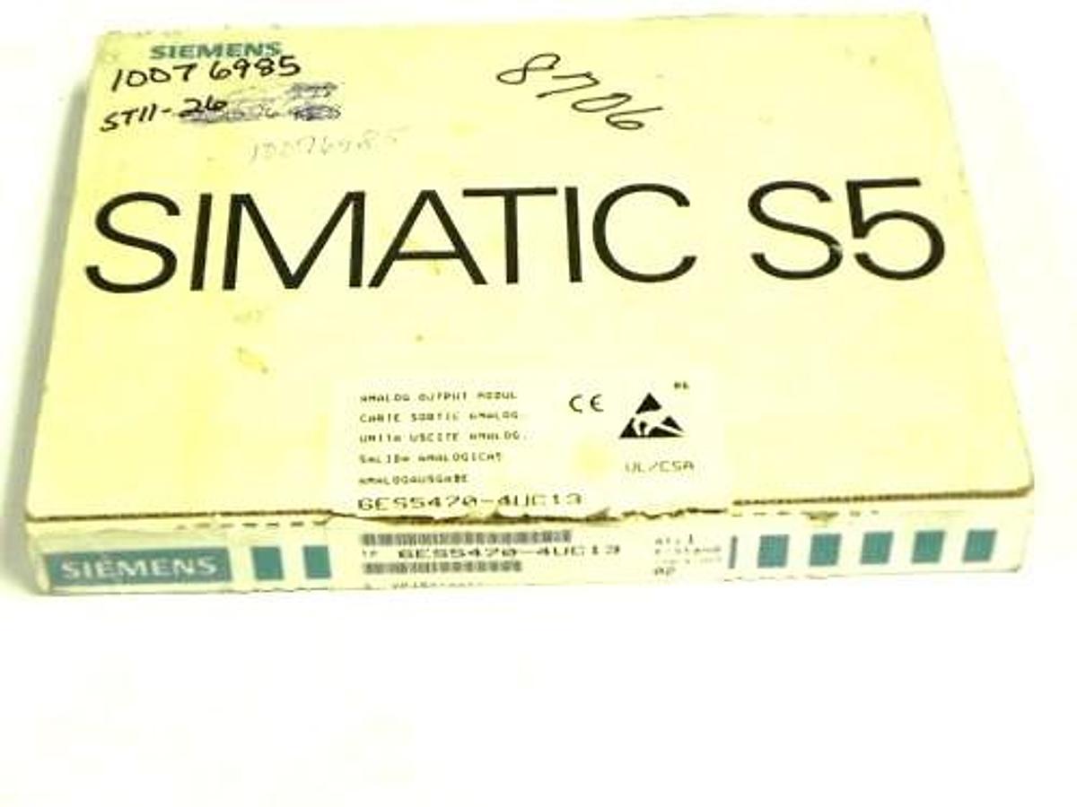 NIB SIEMENS 6ES5470-4UC13 OUTPUT MODULE ANALOG 470 6ES54704UC13
