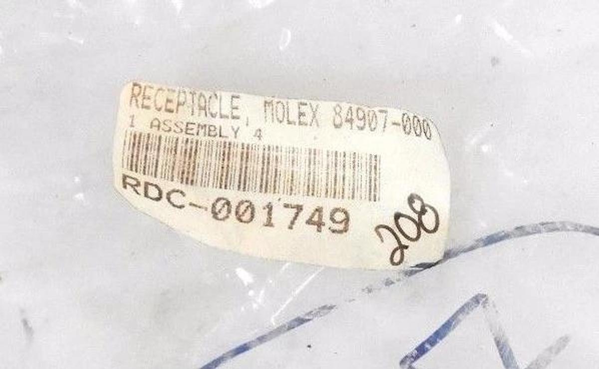 LOT OF 7 NEW MOLEX 84907-000 WIRE RECEPTACLE 4PIN FEMALE CONNECTORS 84907000