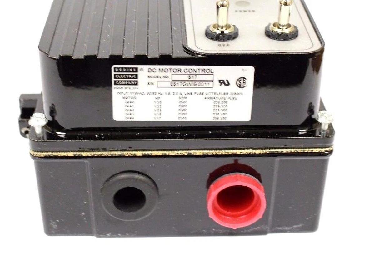Used BODINE ELECTRIC 817 FPM DC MOTOR SPEED CONTROL 115VAC 0817 GW / FPM-0817E NSMP