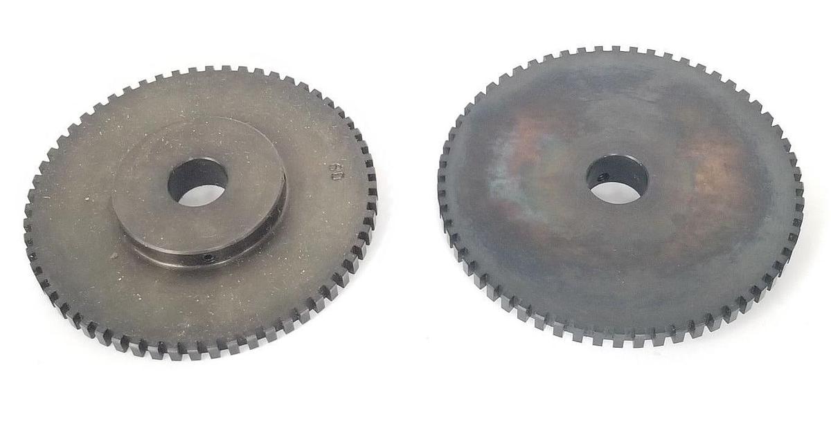 Used BOX OF 2 NEW DANAHER DYNAPAR 16002070184 GEARS, 60 TOOTH, 3.75D X .625B