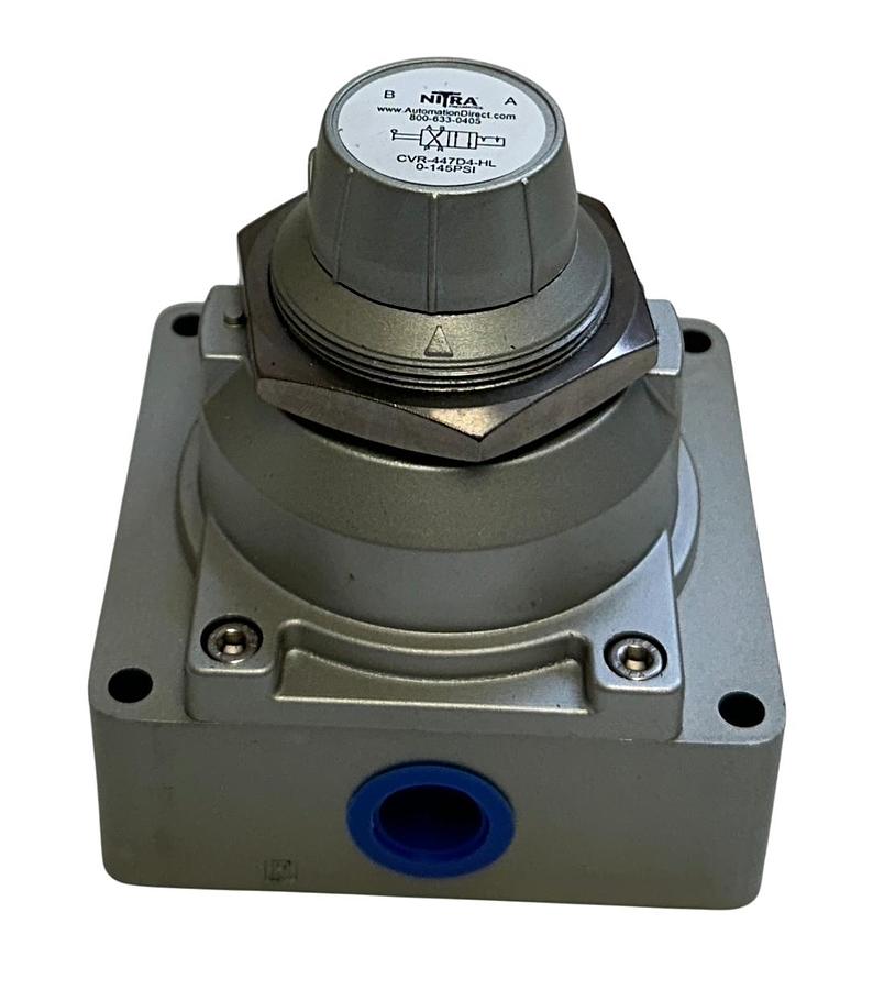 Used AUTOMATION DIRECT CVR-447D4-HL / CVR447D4HL NITRA PNEUMATIC VALVE 0-145PSI NSMP