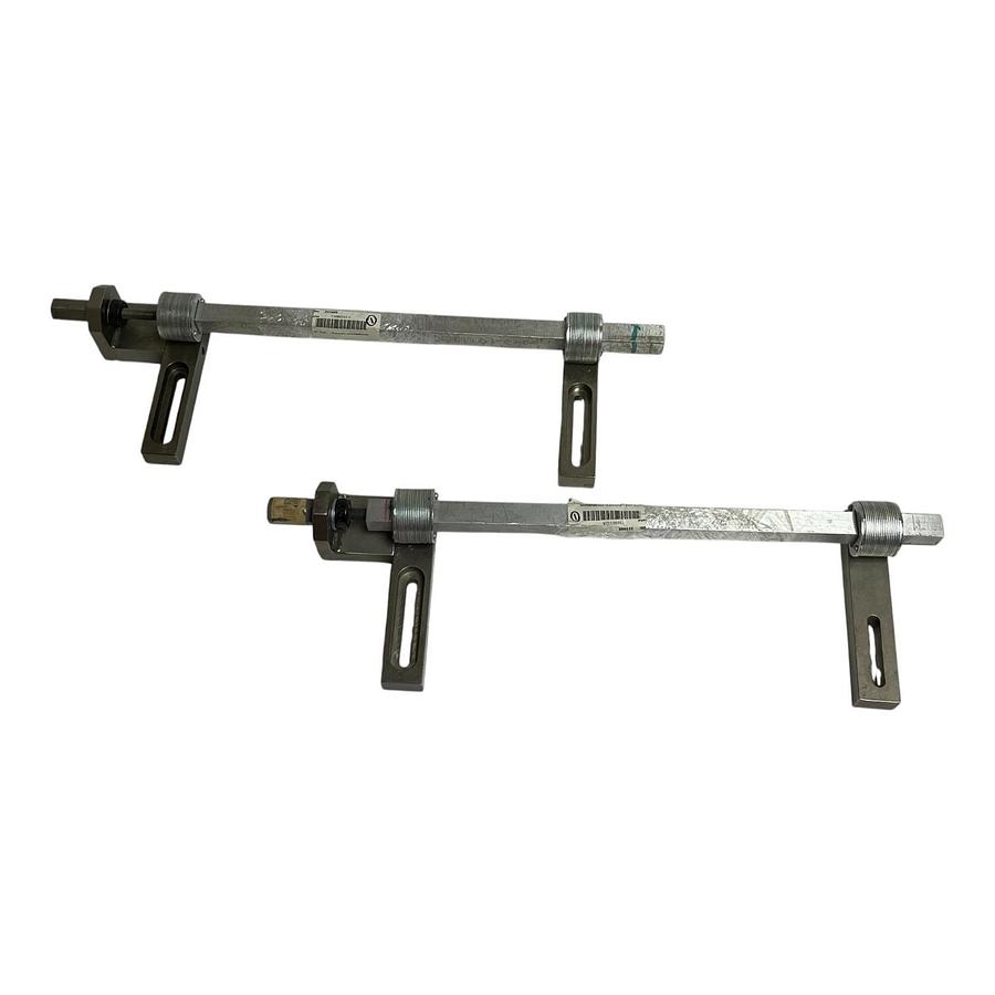 Used (2) Curt G Joa Industrial Linear Adjustment Guide Rails 19" 136B0332A 136B033V