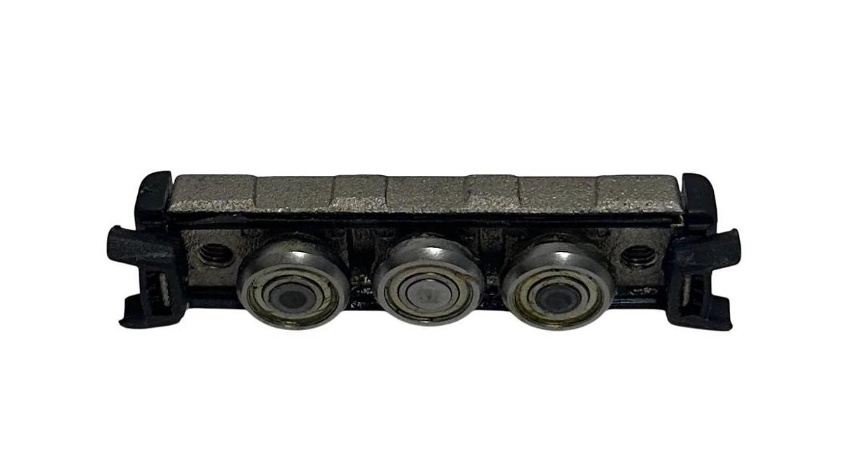 Used ROLLON NT18 CAM GUIDED U-SHAPED CARRIAGE RAIL 3-ROLLER 18mm NOMINAL DIAM USMP