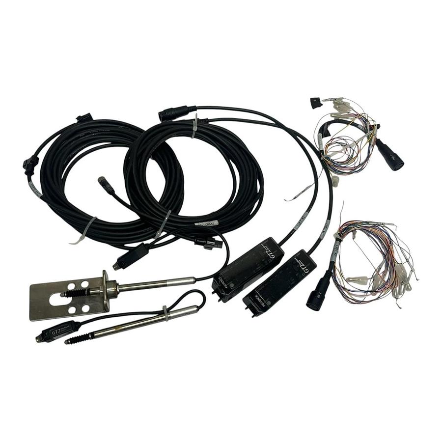 Used Keyence GT2 Series Precision Measuring Kit: (2) GT2-P12 Heads, (2) GT2-71MCP Amp