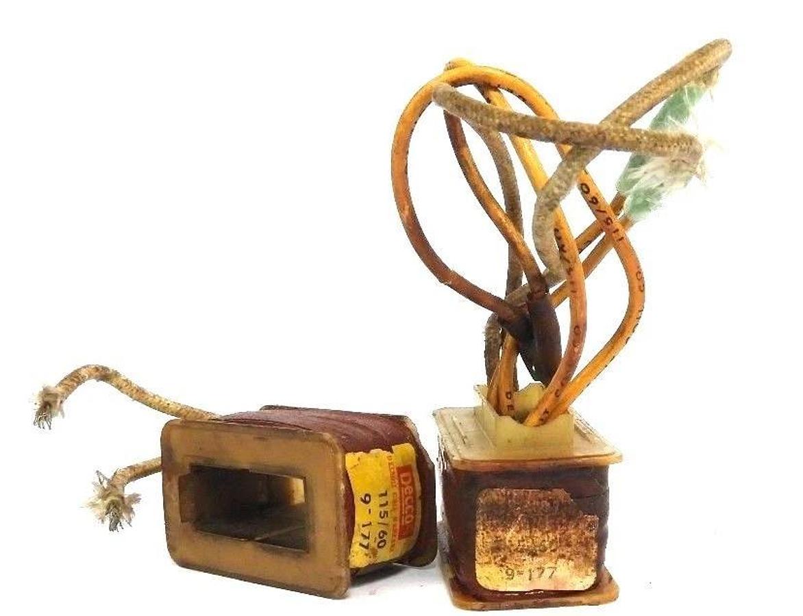 Used LOT OF 2 DECCO 9-177 COILS 9177, 115/60