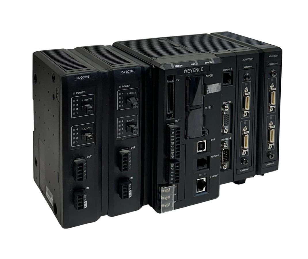 Used KEYENCE XG-8702P / CA-DC21E MULTI-CAMERA IMAGING SYSTEM XG-E800 EtherNet USNP