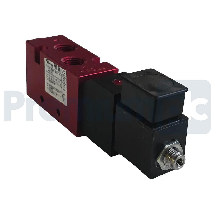 Versa Valves CSG-4302-HCL-55G-A120 Pneumatic 4-Way Valve, 120V AC, 1/4" NPT NSMP