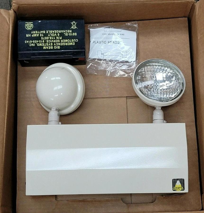 Used NIB BIG BEAM EMERGENCY SYSTEMS 499-5904-MMC H2ET6S10 EMER UNIT WB