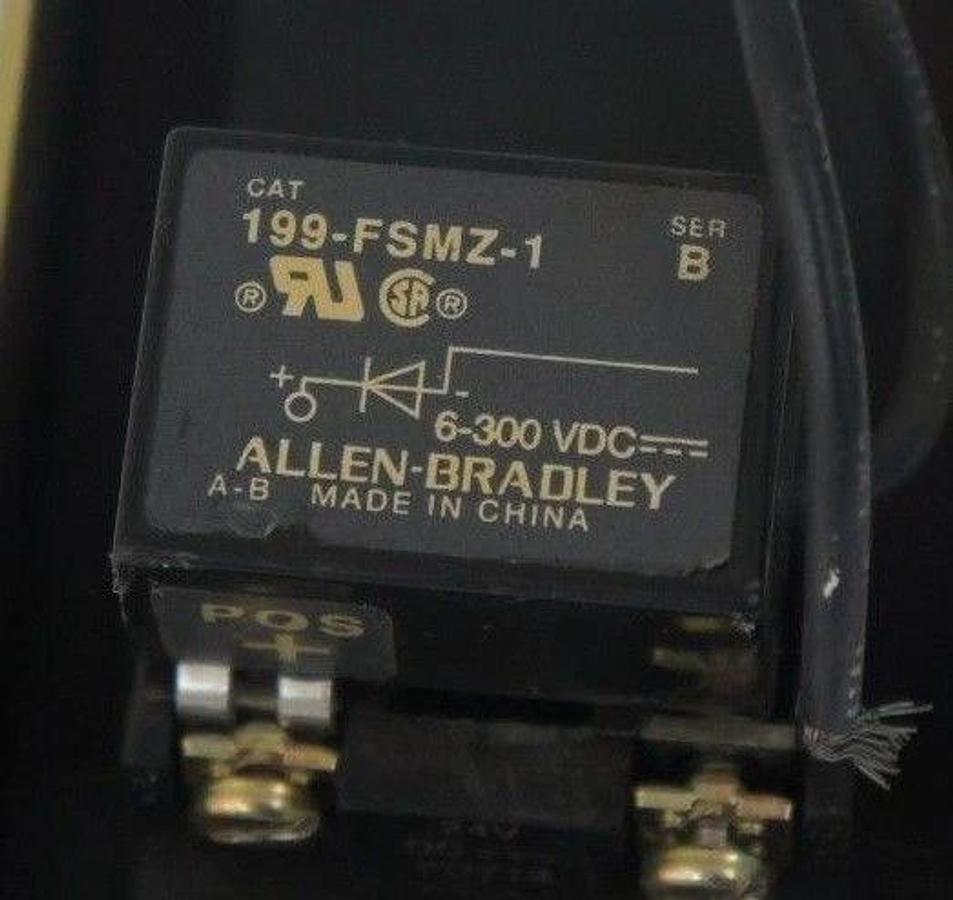 Used ALLEN BRADLEY 700DC-P400Z24 DC RELAY SER. A, 24V D.C. PD714 COIL W/ 199-FSMZ-1
