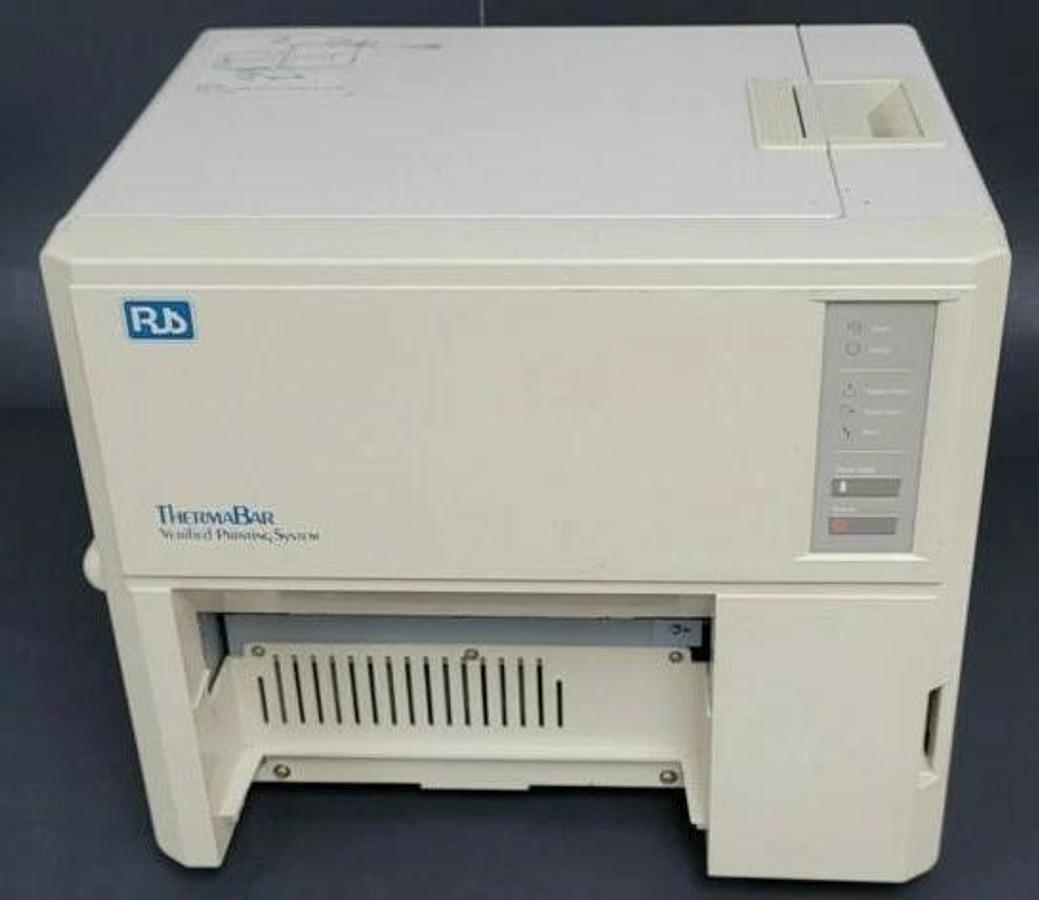 Used RJS IP8400V THERMABAR VERFIED PRINTING SYSTEM TB-285 PRINTER