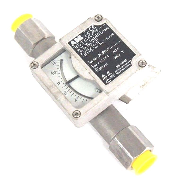 Used NEW ABB D10A32-5 FLOWMETER 1/2" NPT ORDER NO. 240144761/X046 D10A325