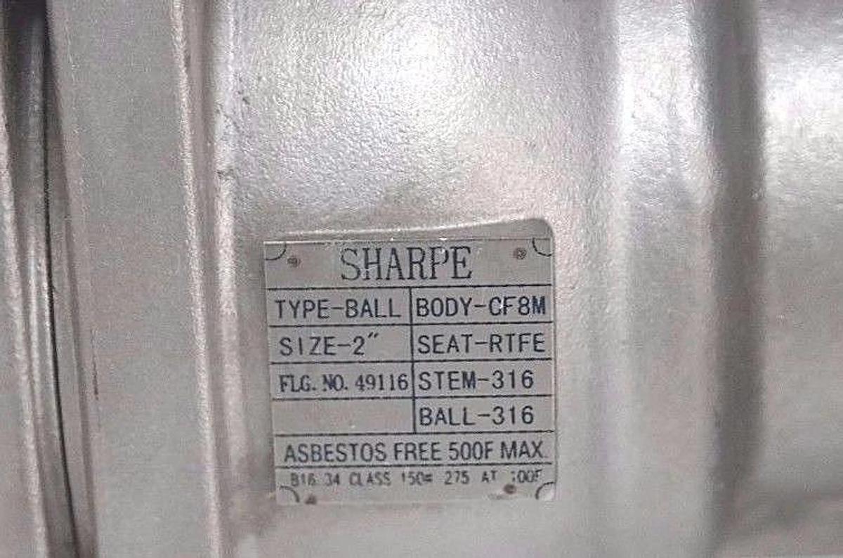NEW SHARPE BODY-CF8M STAINLESS STEEL BALL VALVE 2" CF8M