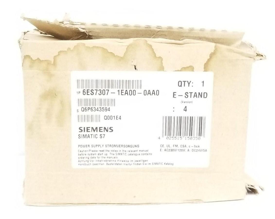 Used NIB SIEMENS SIMATIC S7 6ES7303-1EA00-0AA0 POWER SUPPLY MODULE VER. 4