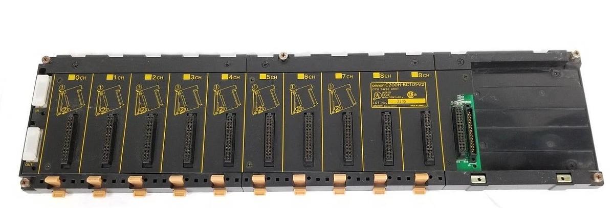 Used OMRON C200H-BC101-V2 CPU BASE UNIT C200HBC101V2, 10-SLOT