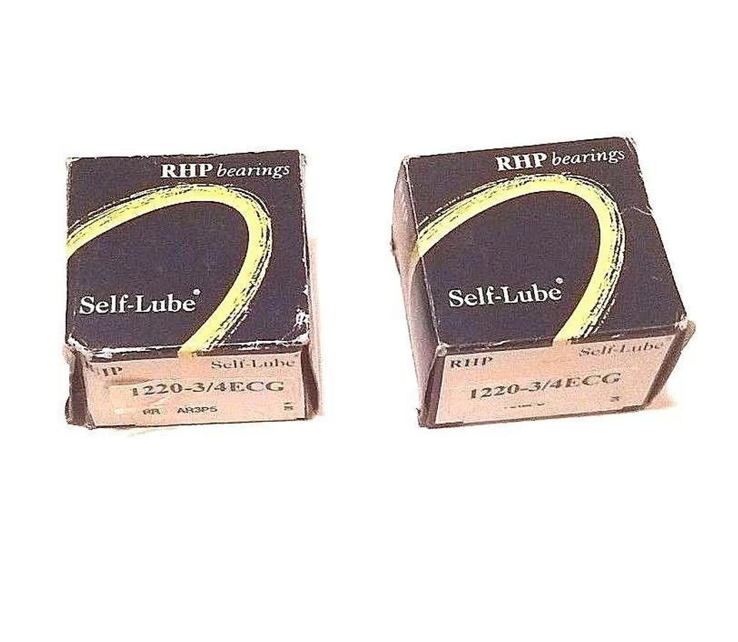 Used LOT OF 2 NIB RHP 1220-3/4ECG SHIELDED BALL BEARINGS 122034ECG
