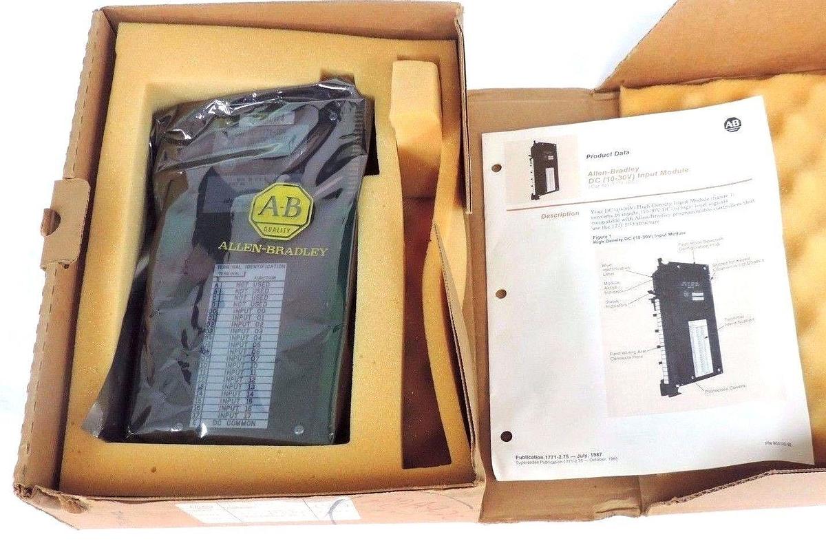 Used NIB ALLEN BRADLEY 1771-IBD INPUT MODULE 10-30VDC W/O WIRING HARNESS 1771IBD