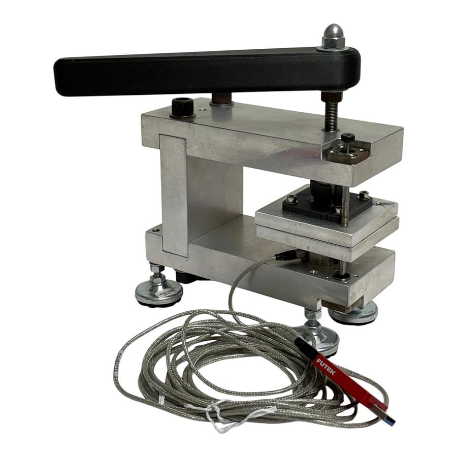 Used Futek LTH350 250 lb Load Cell on Custom Lever Press Rig with USB225 Pro Module