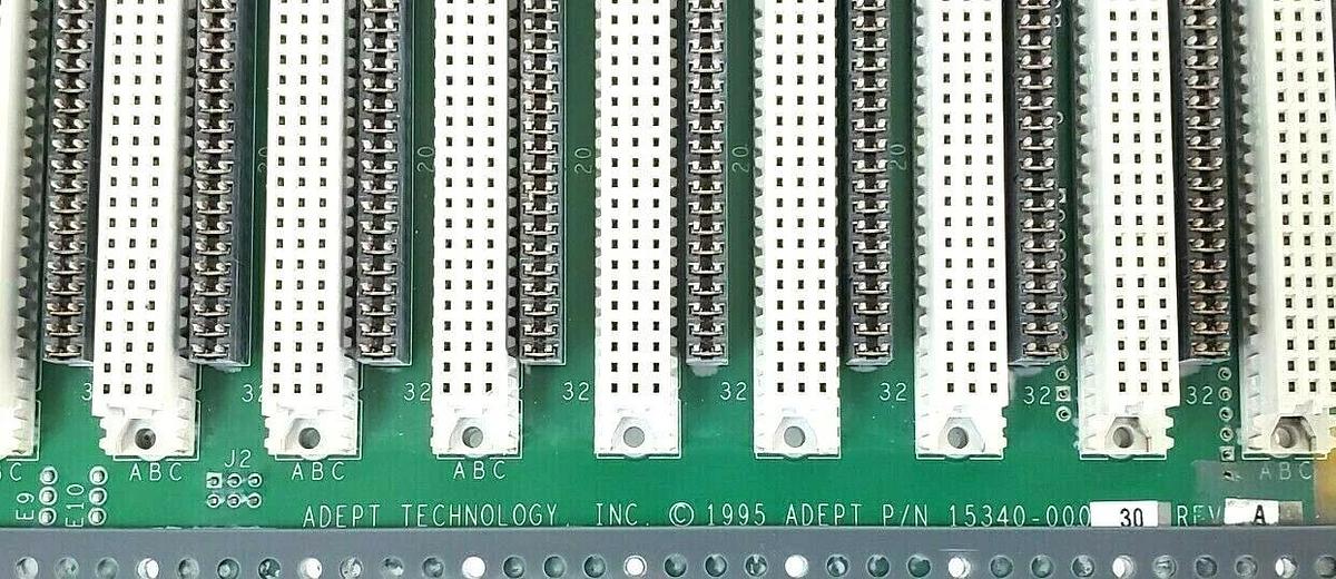 Used ADEPT TECH AMP PACKAGING SYSTEMS 15340-00030 REV. A PC BOARD 1534000030