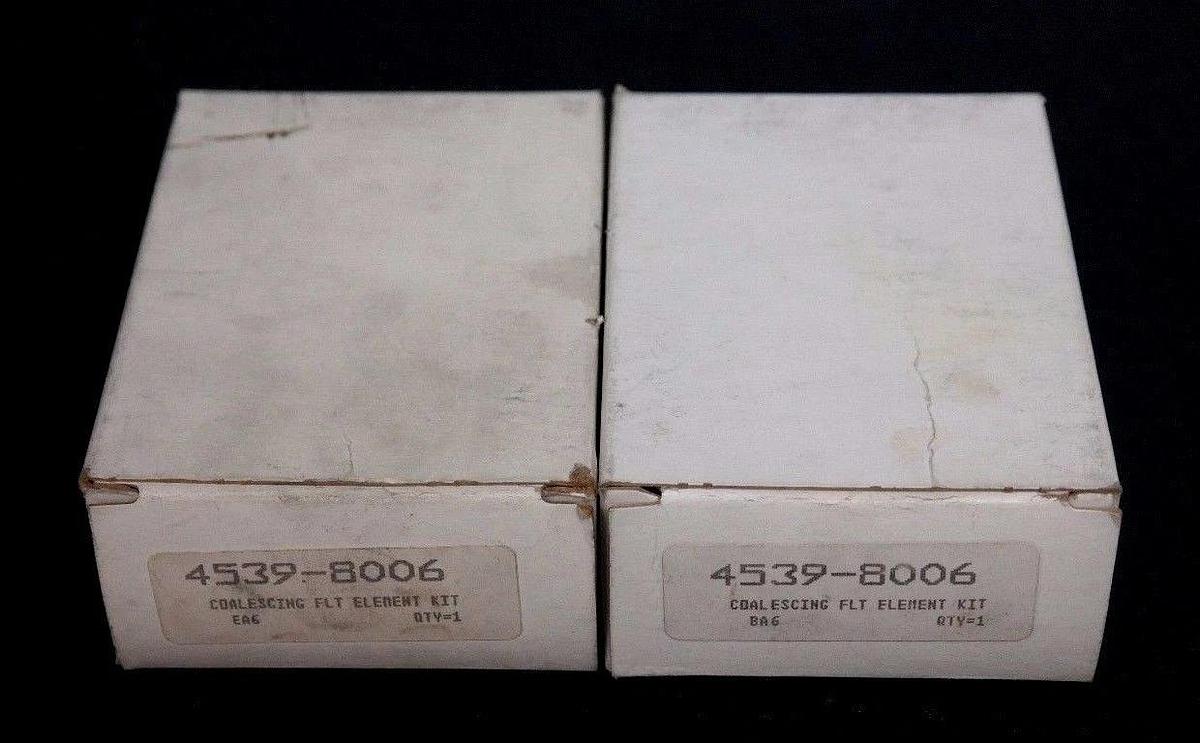 Used LOT OF 2 NIB SCHRADER BELLOWS 4539-8006 COALESCING FILTER ELEMENT KITS 45398006