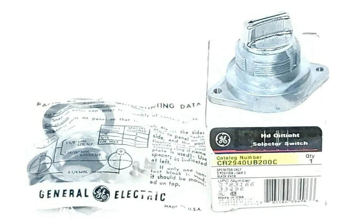 Used NIB GENERAL ELECTRIC CR2940UB200C OPERATOR 3POS