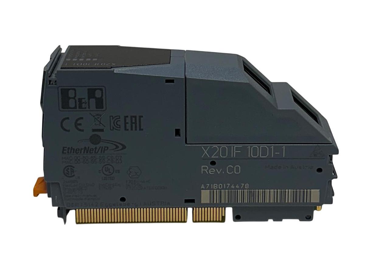 Used B&R X20 IF 10D1-1 / X20IF10D11 EtherNet/IP SCANNER INTERFACE MODULE RJ45 NSNP