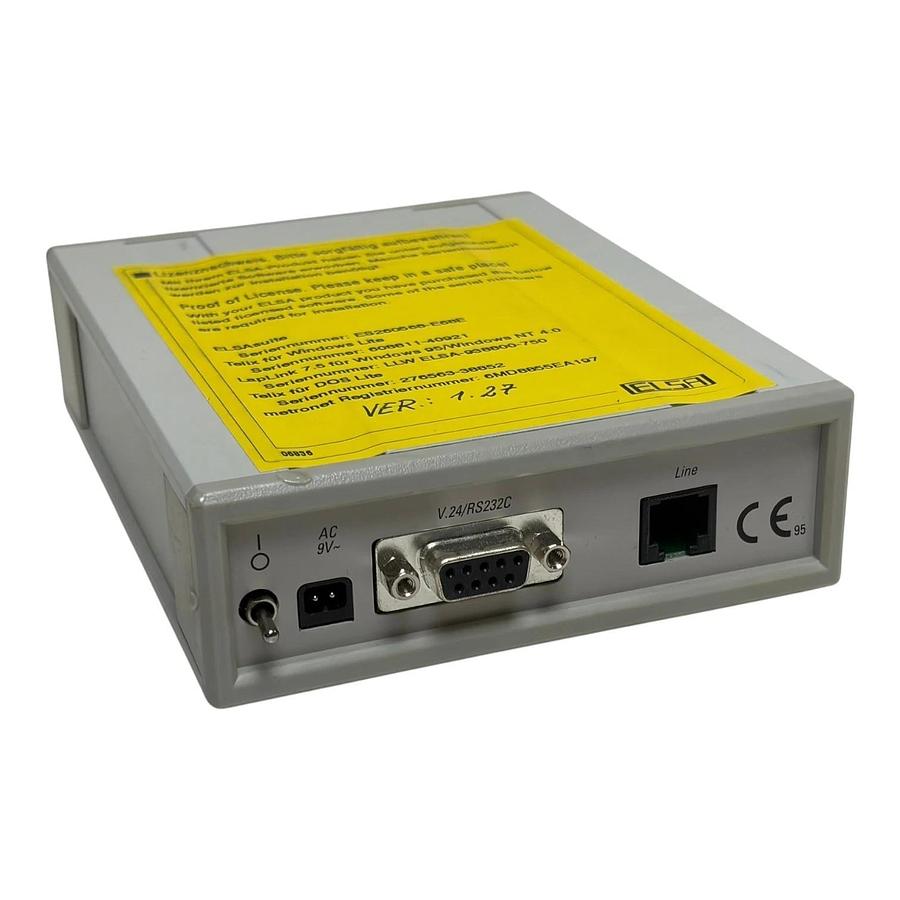 Used ELSA MicroLink 33.6TQV External Analog Dial-Up Modem Boxed - Used Complete