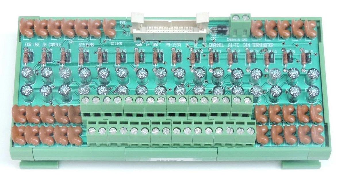 Used NIB SAGIAN 159 16-CHANNEL TC/AI REMOTE DIN TERMINATION PANEL PN-159A