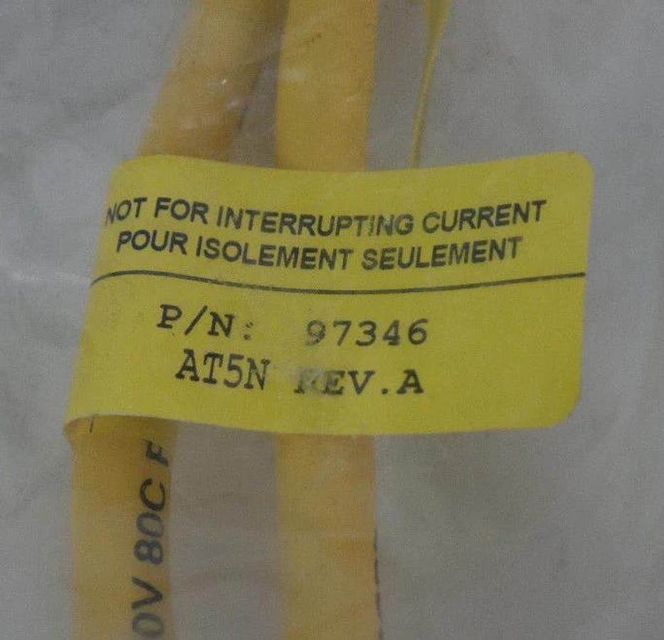 Used NEW TPC 97346 RETRACTILE QUICK-CONNECT CABLE 16/4 MALE/FEMALE MINI 1 FOOT REV. A