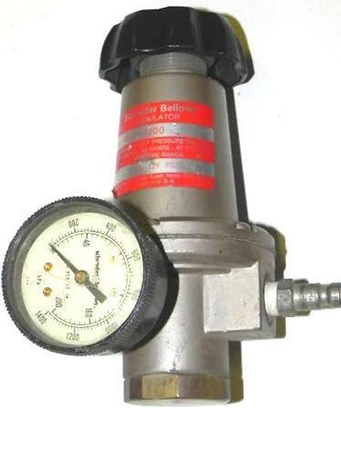 Used SCHRADER BELLOWS 35G2-2200 PRESSURE REGULATOR 5-125PSIG