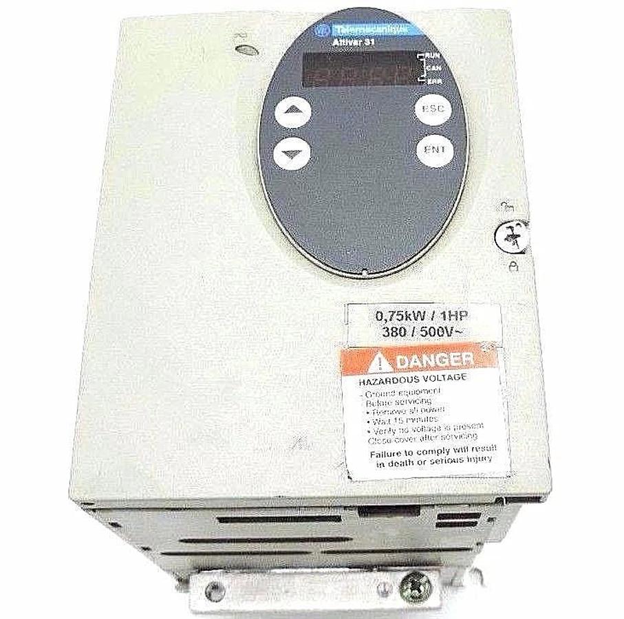 Used TELEMECANIQUE ATV31H075N4 ALTIVAR SPEED DRIVE 0,75KW, 1HP, 380/500V