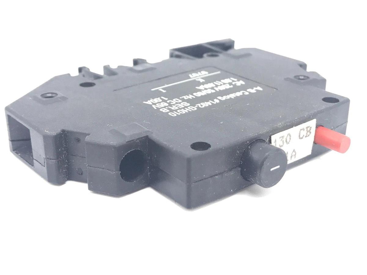 Used ALLEN BRADLEY 1492-GH010 CIRCUIT BREAKER SER. B, 1 AMP, 1492GH010