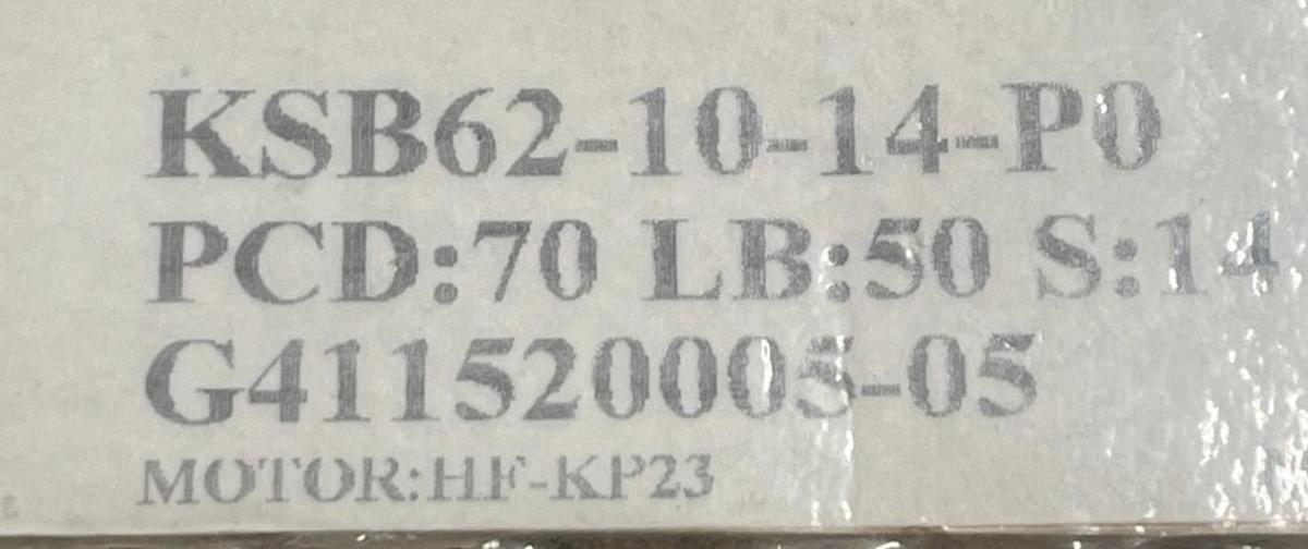 Used LIMING ATG KSB-62-10-P0 Planetary Gear Reducer 10:1 Ratio for Servo Motor KSB62