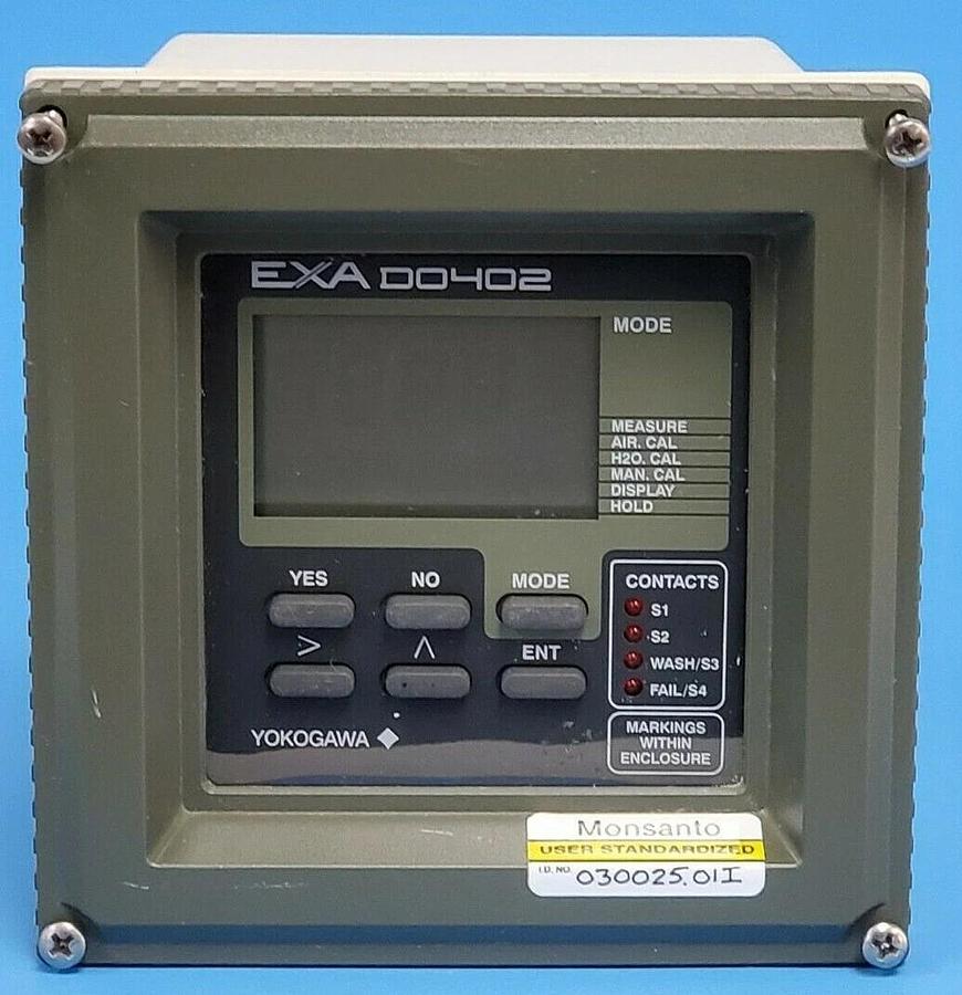 Used YOKOGAWA DO402G-E-1-E/U/Q EXA DO402 DISSOLVED OXYGEN ANALYZER DO402GE1EUQ
