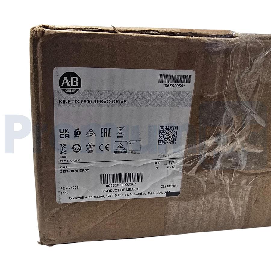 Used ALLEN BRADLEY 2198-H070-ERS2 /A Kinetix 5500 SERVO DRIVE F/W 7.013 MFD 2023 NSMP