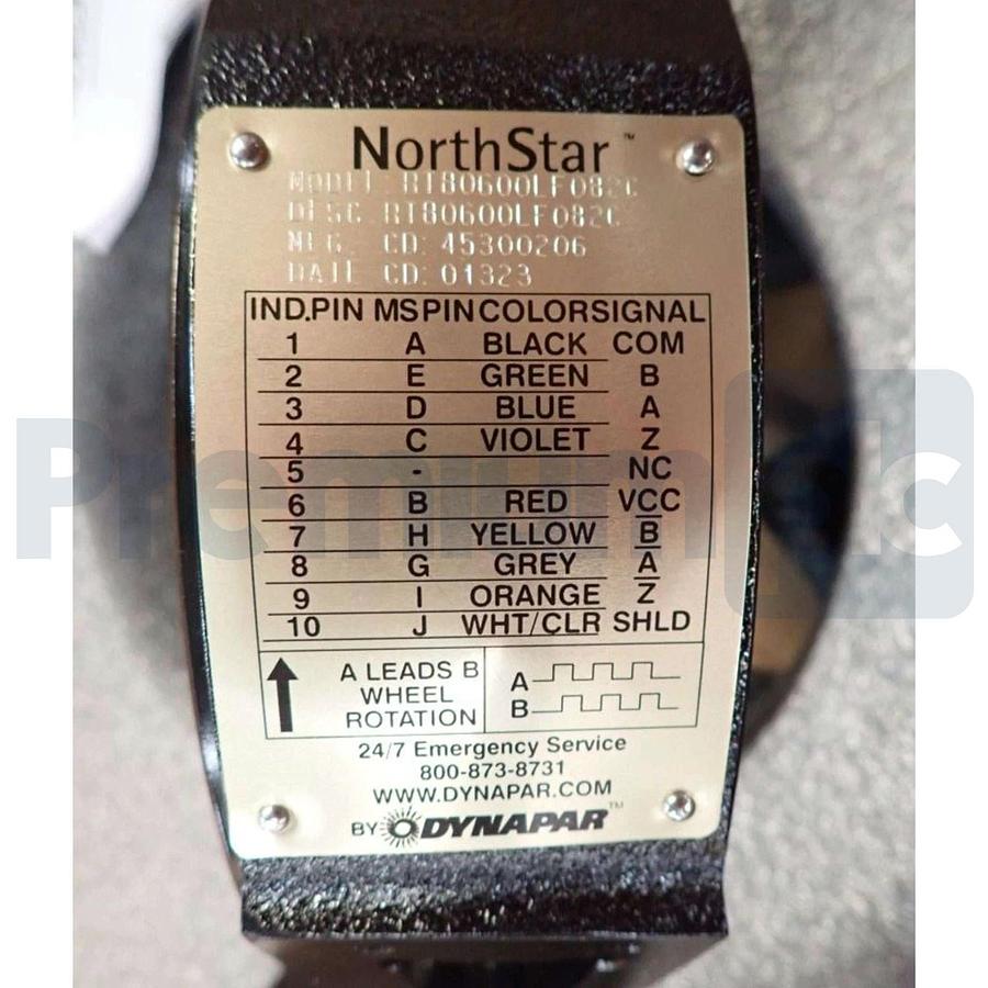 Dynapar NorthStar RT80600LF082C RIMTach RT8 Incremental Encoder 8.5" C-Face NSMP