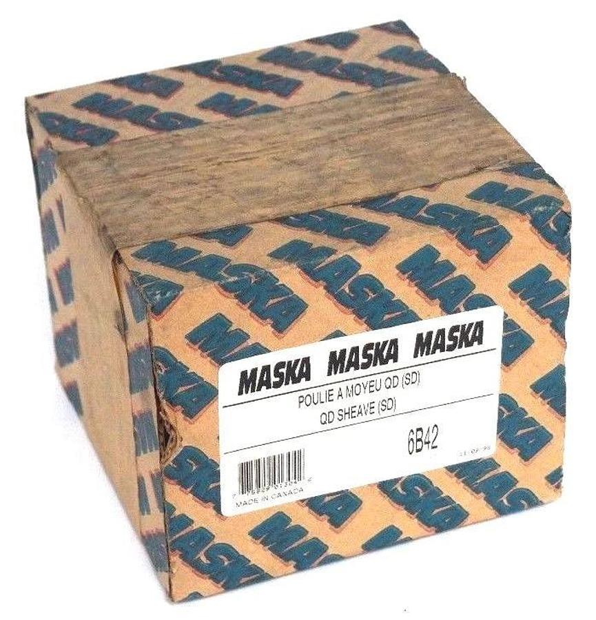 Used NIB MASKA 6B42 QD SHEAVE 6 GROVE, 3.8" PITCH DIAMETER