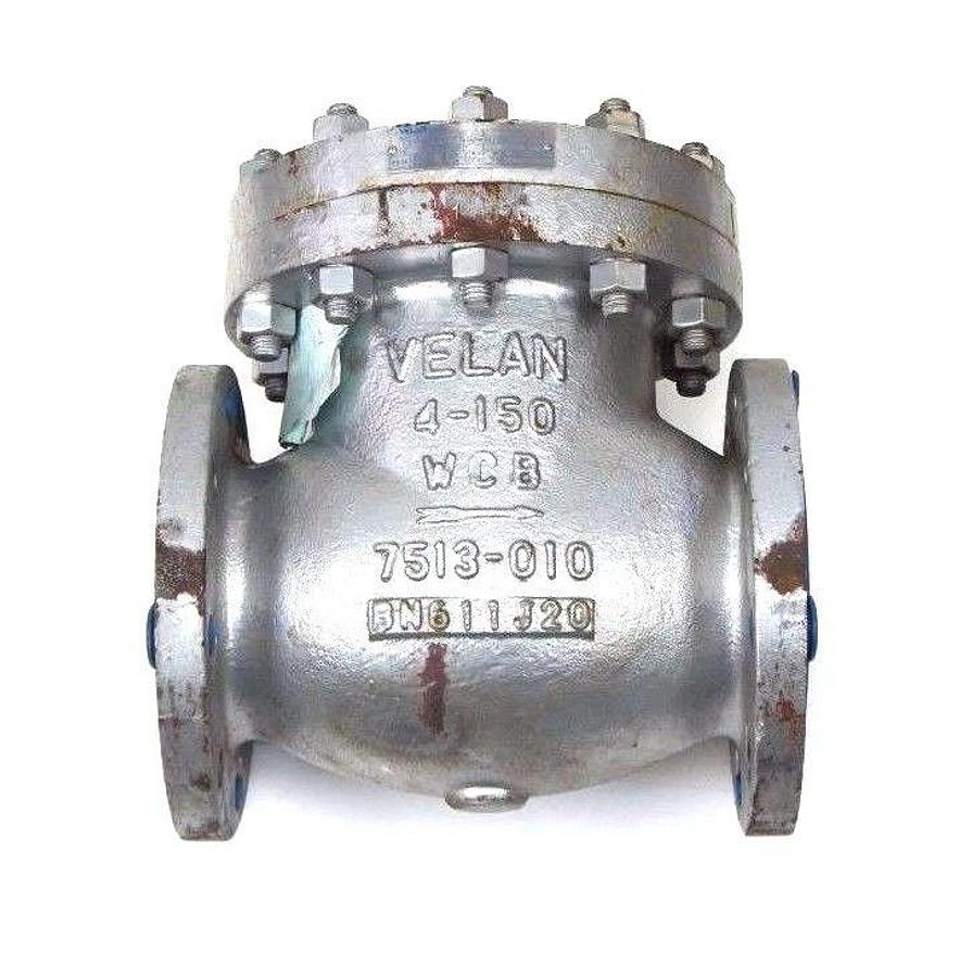 NEW VELAN F12-0114C-02TY FLANGED VALVE 4" CLASS: 150, BS-1868, B16.34, 4-150