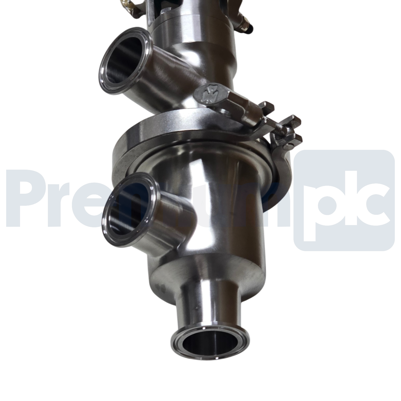 Used Tri-Clover 761TR 1-1/2" Sanitary Valve 316L SS 761TR-21M-29S-11/2-316L-34-4-3