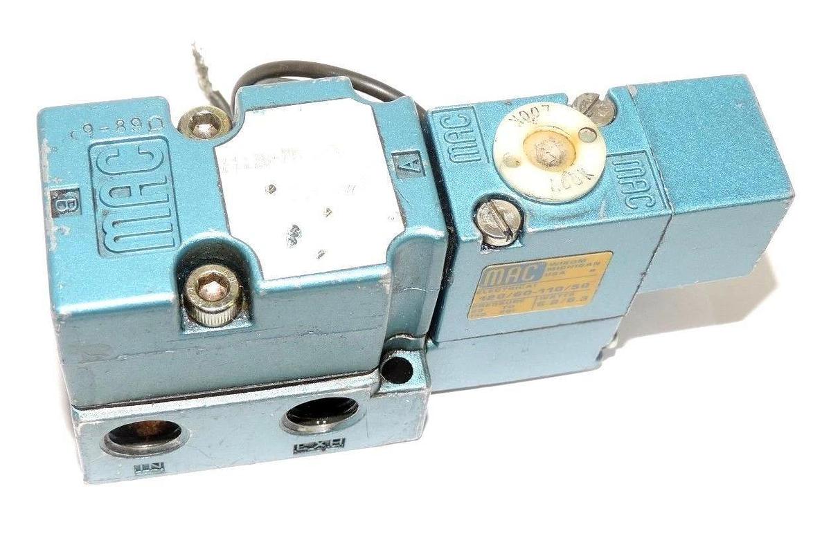 Used MAC VALVES INC 6112B-PM-111CA CONTROL VALVE 25-150 PSI 6112BPM111CA