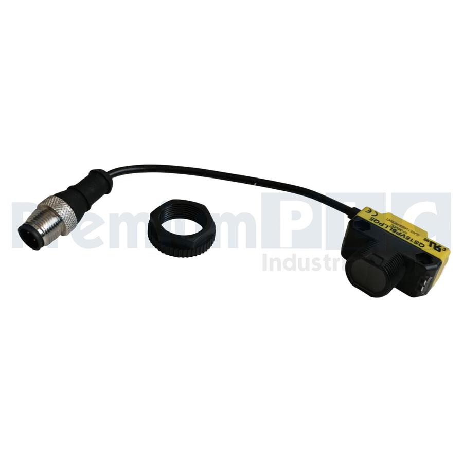 Used BANNER QS18VP6LLPQ5 QS18 PHOTOELECTRIC SENSOR 10-30VDC P/N 73244 W/ACCS NSMP