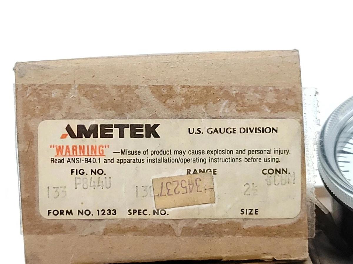 LOT OF 5 NEW AMETEK P844U GAUGES 2-1/2'' 0-400 TENISION POUNDS